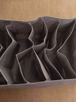 Fabric Drawer Organizer new, gray, 7 compartments
