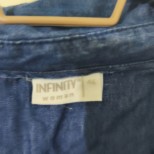 Denim dress Infinity plus size XL like new, blue