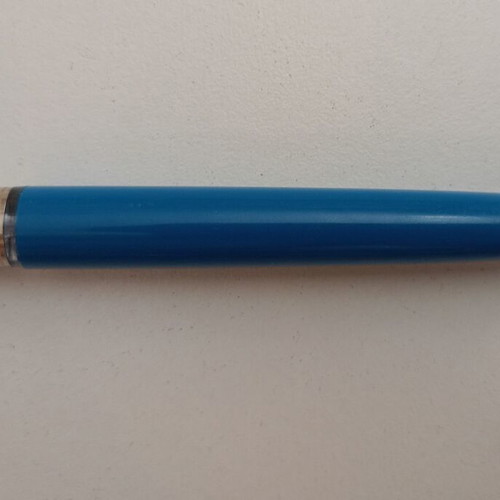 Blue/sea blue pen used, 13.7 cm length