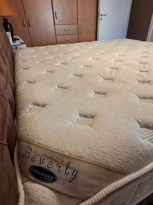 Englander Beverly mattress 200x200 cm, made in USA, latex top
