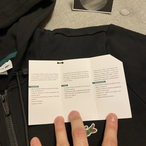 Lacoste jacket new, size Small, black