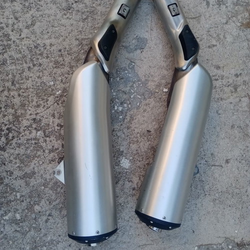Suzuki V-Storm 1000 exhaust silencers, model 2005-06, genuine, pair