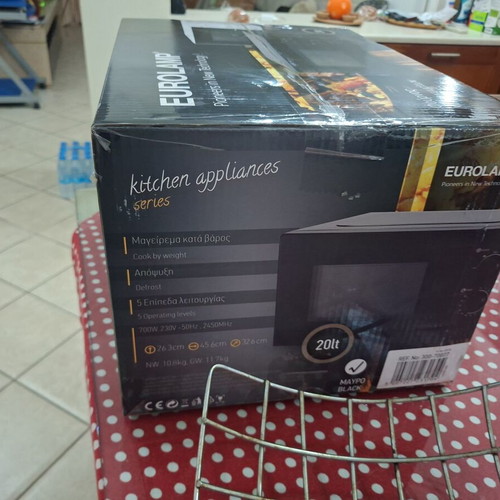 Eurolamp Microwave Oven Black 20L 700W new