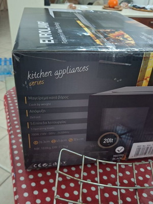Eurolamp Microwave Oven Black 20L 700W new