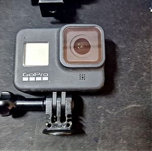 GoPro Hero8 Blak Action Camera 4K Ultra HD με WiFi + Προβολέας + Τρίποδο + Ext Mic + Media Mod