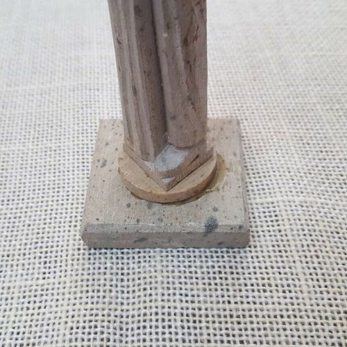 Abstract art figure used, embracing couple soapstone sculpture
