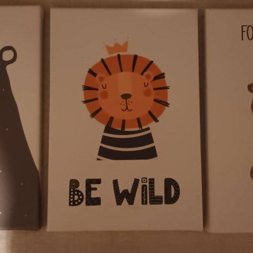 Wall decor set of 3 new, 20.2×30.2 cm each, ideal for kids' rooms