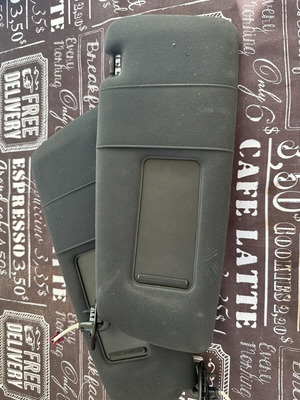 Sun visors for BMW E46 used, black color