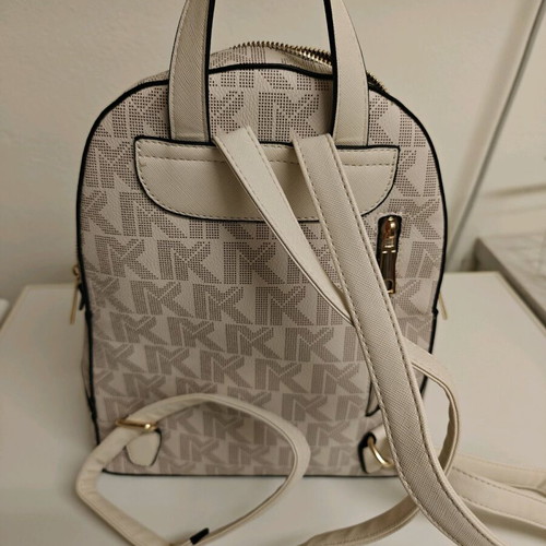 Women's backpack bag new white with patterns