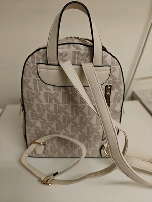 Women's backpack bag new white with patterns