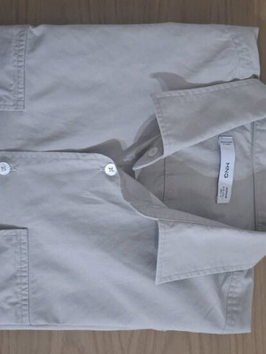 MNG men's shirt size L beige like new