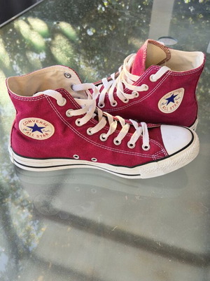 Converse All Star sneakers used, burgundy, size 41.5