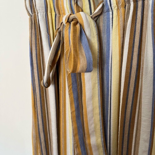 Zara linen dress multicolored new