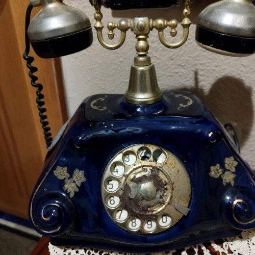 Limoges porcelain antique telephone used