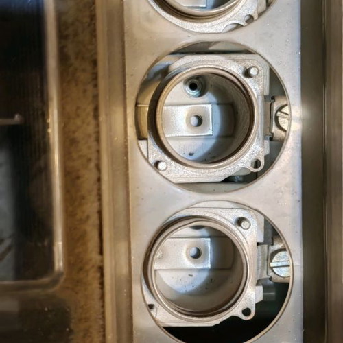 Electrical panel used with switch and 3 screw fuses