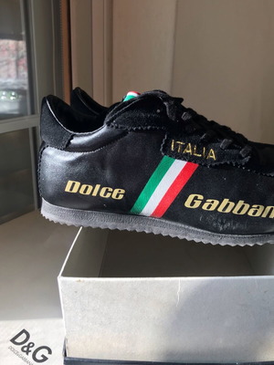 Ανδρικά sneakers Dolce & Gabbana νούμερο 42 καινούργια μαύρο δέρμα