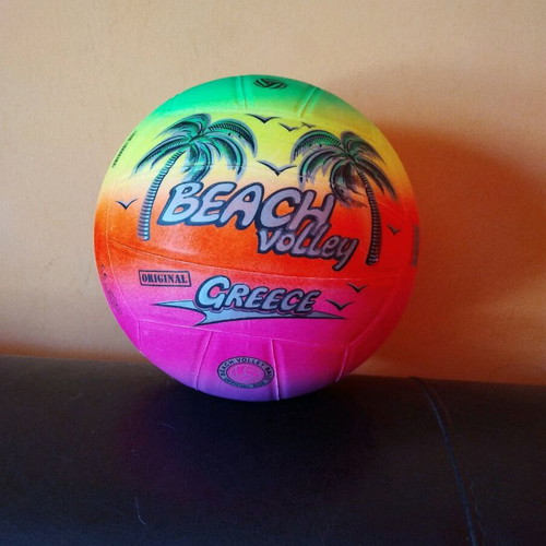 Beach ball used, inflated