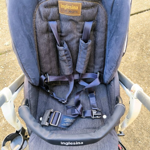 Iglesina Blue Jeans stroller used with all accessories