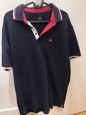 Men's polka dot shirt blue - white XL like new