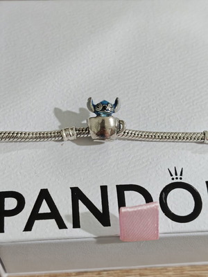 Pandora charm s925 ALE Stitch Disney σαν καινούργιο, ασημί