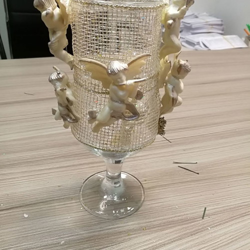 Christmas decorative glass used, height 20cm