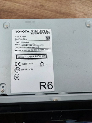 Radio CD player Toyota Corolla 2019-2023 μεταχειρισμένο