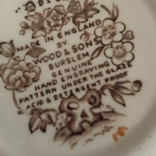 Porcelain bowl Wood and Sons used, collectible