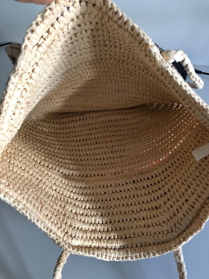 Straw bag like new, slightly used