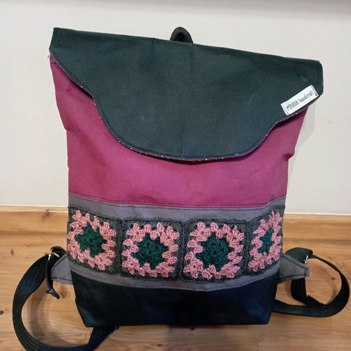 Handmade backpack new multicolor large size