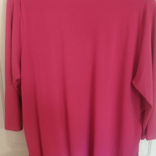 Caramella wrap blouse new, pink, size large