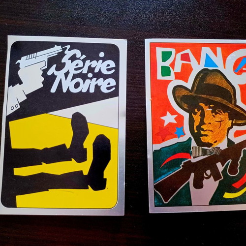 Panini figurine set 4, like new, 1980's pop art retro