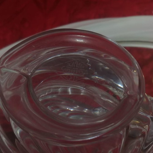 Art Nouveau Vannes le Chatel Nautilus Shell Crystal Candy Dish