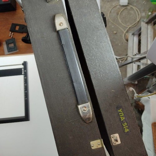 Russian old photo enlarger with carrying case used