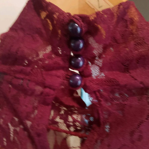 Rossodisera bodysuit size M like new, burgundy red