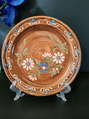 Terracotta dish from Alsace 1960 like new