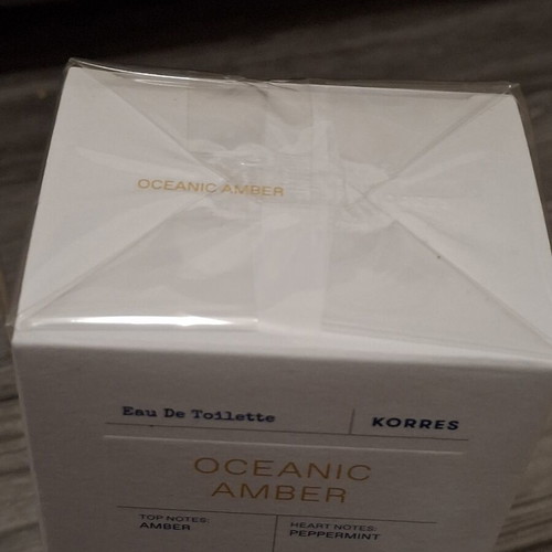 Korres Oceanic Amber Eau De Toilette 50ml men's fragrance, unopened