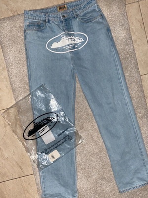Corteiz Denim Jeans New, Size Large, Blue