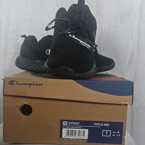 Champion sneakers, women's sport shoes, black, size 38
