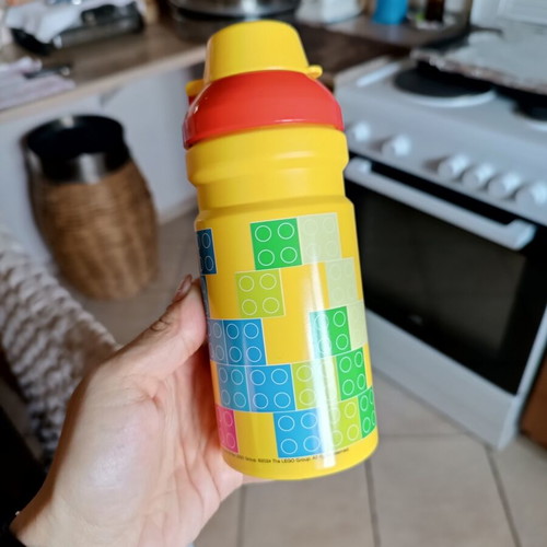 Lego Brick Art Line Kids Water Bottle 390ml like new