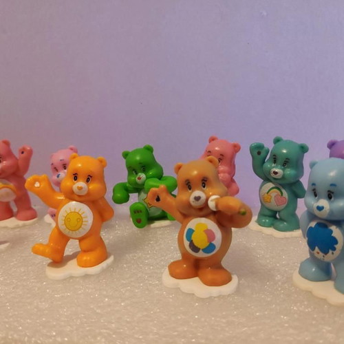 Care Bears collectible figure set of 12, like new
