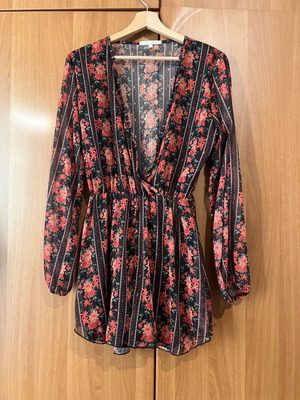 Jumpsuit Vassia Kostara σαν καινούργιο, μέγεθος S, μαύρο και πορτοκαλί