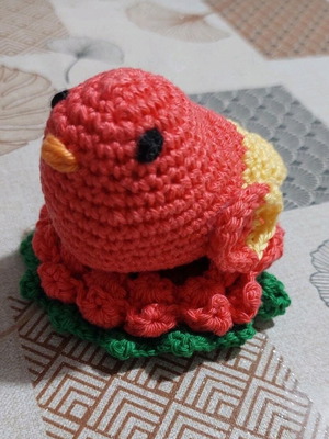 Easter knitted bird new