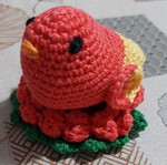 Easter knitted bird new