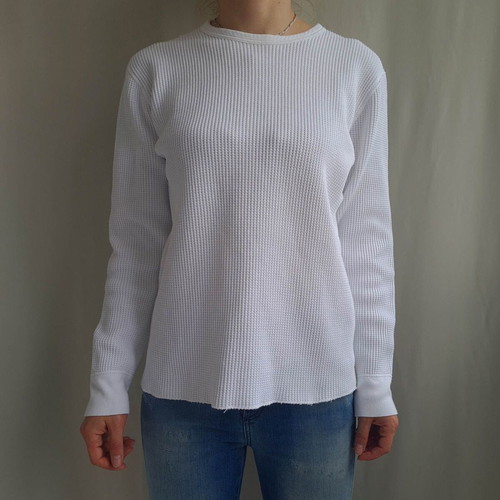 Beams Japan White Cotton Sweater Size M Like New