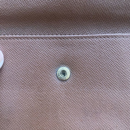 Louis Vuitton vintage wallet used, classic monogram, brown