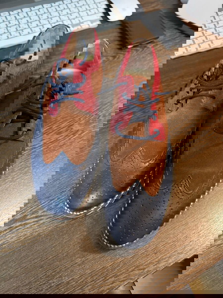 Ανδρικά δερμάτινα Oxford size 42 φορεμένα μια φορά !!!