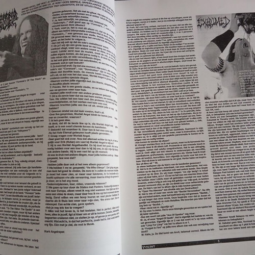 Violent Moshground #34 fanzine like new, 2000, with Morbid Angel and others
