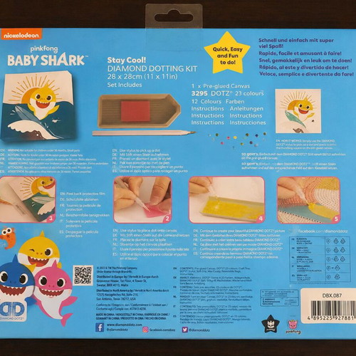 Diamond Dotz Baby Shark Stay Cool diamond painting kit