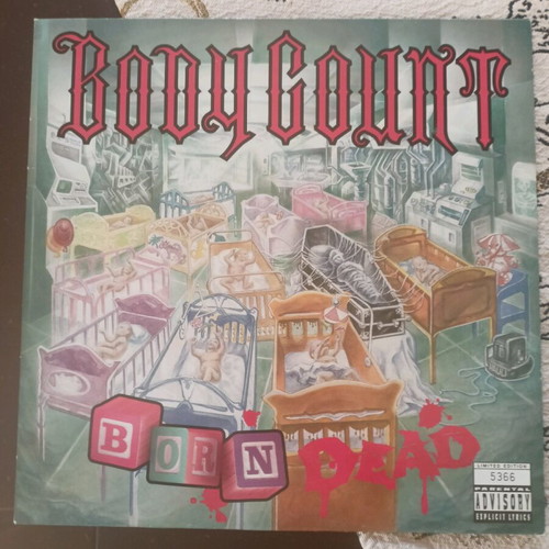 Body Count Born Dead LP like new, limited edition red vinyl