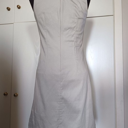 Sandro Ferrone short dress like new, cotton with elastane, taupe gray, size S/M